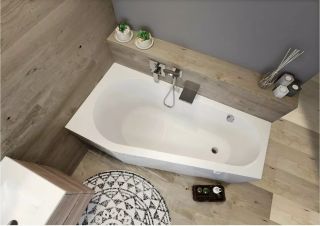 Акриловая ванна Riho Delta Plug and Play B067007005 L 160х80см белый